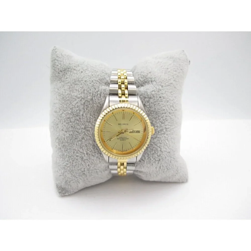 Women Helbros Quartz WR Analog 26mm Round Watch (H604) 